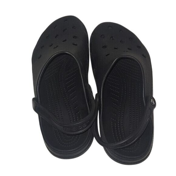 CROCS Mens Black Classic Clogs 12 lightweight comfort athleisure - Picture 2 of 6